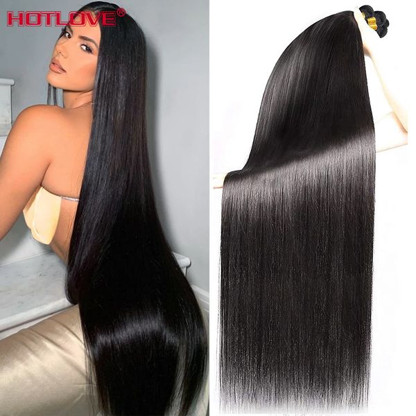 Hair Bulks Straight Bundles Brazilian Human Weave 50 60 Zoll lang Top-Qualität 100% Verlängerung 230508