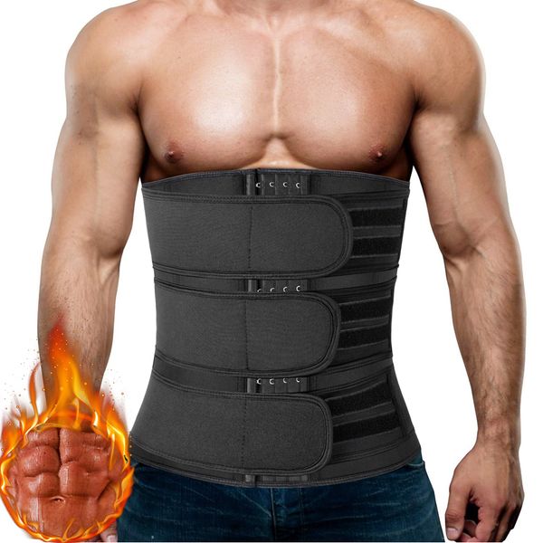 Shaper per il corpo da uomo Allenatore per la vita da uomo Dimagrante Body Shaper Cintura fitness Perdita di peso Brucia grassi Cintura sportiva Trimmer per il sudore Allenamento Cincher Shapewear 230506