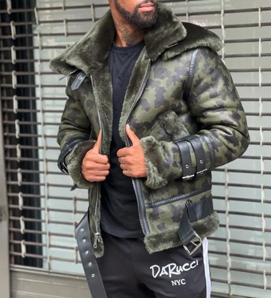 Jackets masculinos com capuz de inverno com zíper de bolso de algodão casual exército impresso com jaqueta larga de tamanho grande 5xl