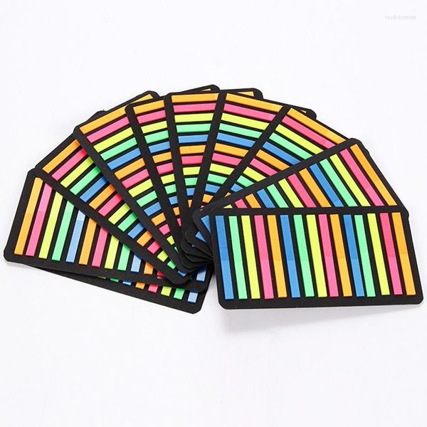 Confezioni regalo 100/300PCS Adesivi colorati Trasparente Fluorescente Indice Bandiere Etichetta Piano Regali per bambini Forniture per ufficio scolastico