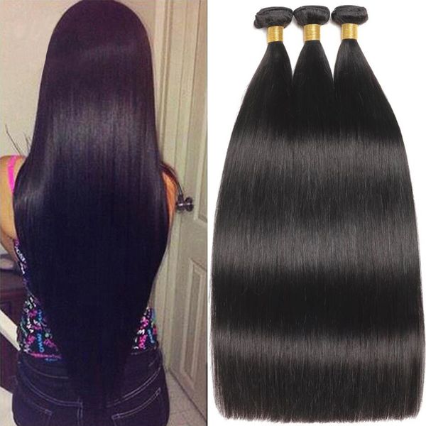 Hair Bulks 12A Peruvian Straight Bundles Bone Human Extensions 1/3/4 Deal Natural Color For Black Women Wholesale 230508