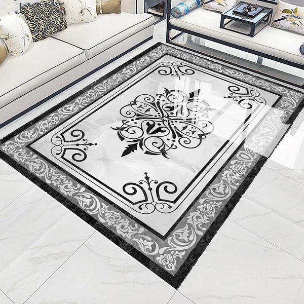 Papéis de parede Papéis de parede personalizados 3D piso mural europeu Málore Padrão de flor PVC Adesivo à prova d'água da sala de estar de decoração de decoração de decoração de parede