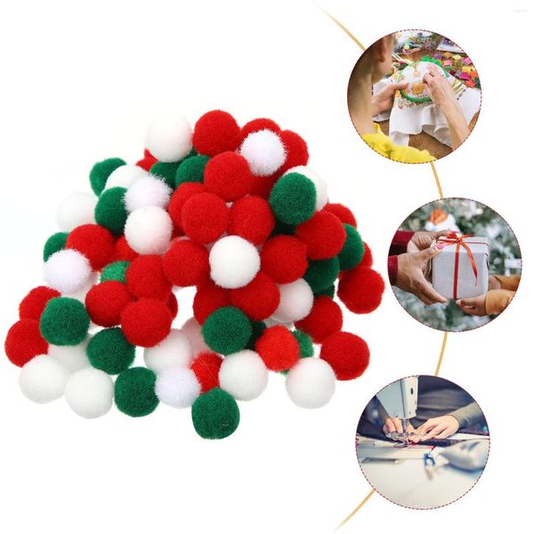 Embrulho de presente 5 sacos de crianças pompoms bolas pom art artescorações projetos de natal