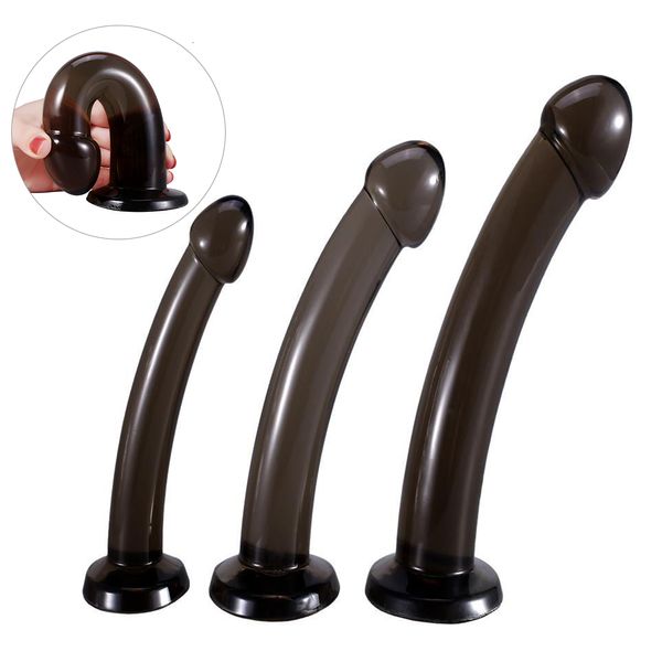 Anal Toys Dildo Mulher Toys Sex Sex para adultos Copo de sucção Penis Anal Dildo Gal