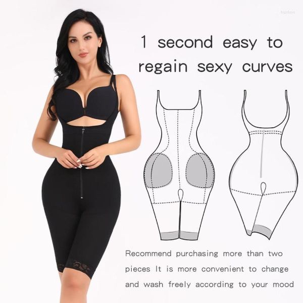 Damen Shapers Hip Lifting und Buttoning Korsett Taillenstraffung Body Shaper BuLifter Oberschenkel Slimmer Shaping Pants Zipper Tight One