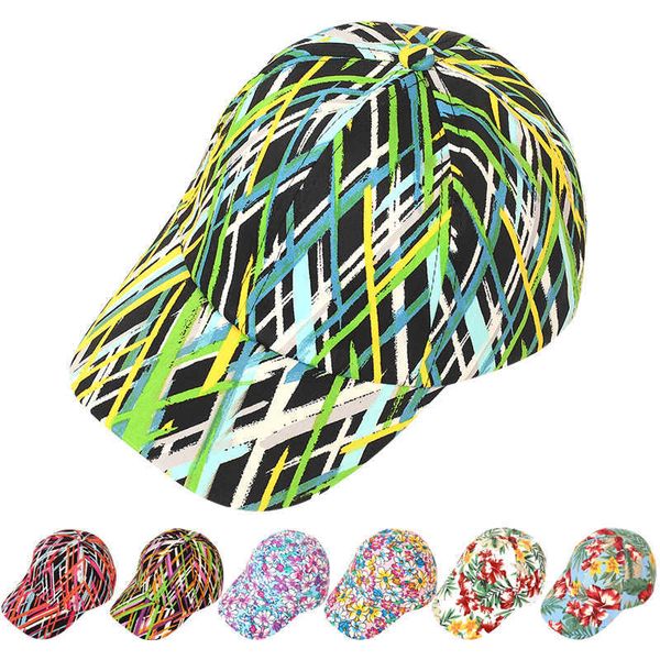Snapbacks Kadınlar Çiçek Yeni Moda Beyzbol Kapağı Pamuk Baskı Snapback Şapka Hediye Yüksek Kaliteli Çok Molor Hat G230508