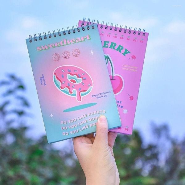 Note de cartões criativos do Pocket Notepad Simples Padrões Creative Folhas Lonas Caderno Doce Cute Diy para Estudantes Presente Presente