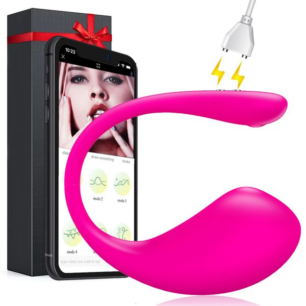 Vibratori Giocattoli sexy Bluetooth G Spot Dildo Vibratore per donne APP Telecomando Indossare Uovo vibrante Clitoride Mutandine femminili Giocattoli sessuali per adulti 230508