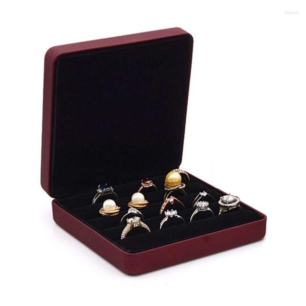 Schmuckbeutel F19D Travel Ring Organizer Box Handmade Storage-Case Small Portable Jewellery