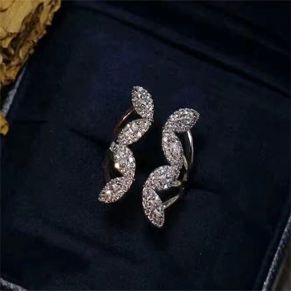 Charm Butterfly Lady Finger Ring Diamond Diamond Cz 925 Sterling Silver Party Wedding Cand Rings for Women Promise Birthday Jewelry Gift