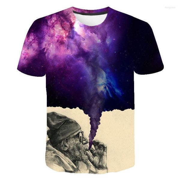 Herren T-Shirts Graffiti Shirt Männer Frauen Kinder Splash Ink Art Clouds Bedrucktes T-Shirt 3D Tops Sommer Streetwear Mode Herrenbekleidung