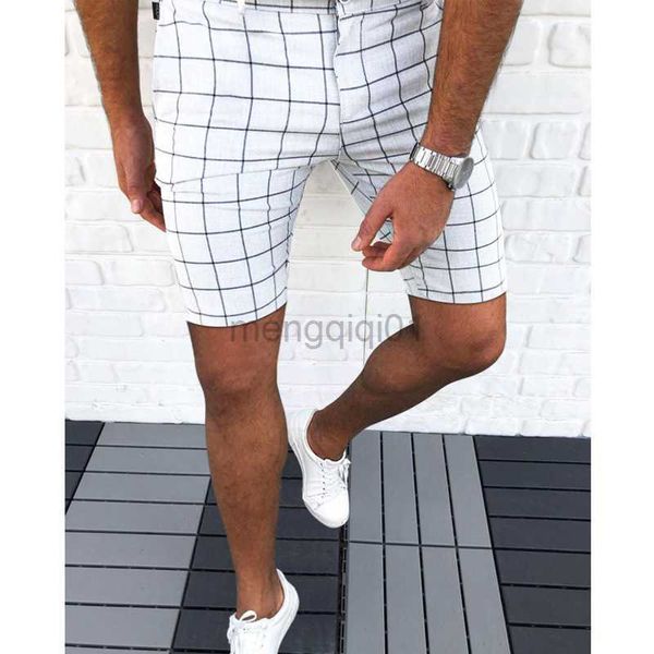 Männer Shorts 2022 Neue Mode Männliche Kurze Hosen Smart Mode männer Kleidung Plaid Dünne Mittlere Taille Strand Casual Shorts Hosen für Männer Kleid Y23