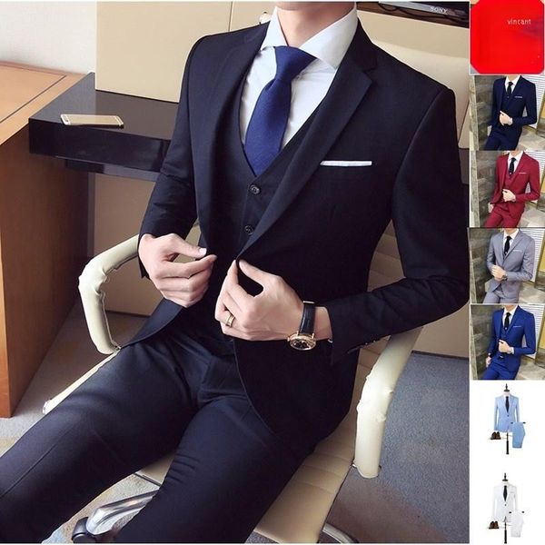 Abiti da uomo Abbigliamento da uomo Abito da uomo Moda per matrimonio Quattro stagioni Capispalla casual Confezione da due pantaloni e giacca