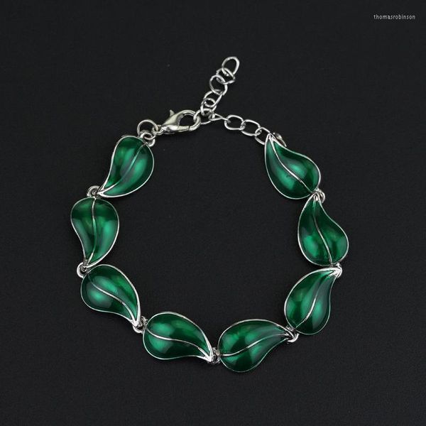 Pulseiras de charme pulseira de folhas élficas desolação de smaug GreenCharm