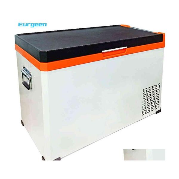 Autokühlschrank 50L Tragbarer Mini-Zer-Kühler-Kompressor Einstellbare Temperaturregelung Für Outdoor-Picknick-Cam Ac 12 / 24V Drop Delive Dh0Wd