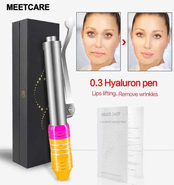 0,3 Hochdruck-Hyaluron-Stift-Mesotherapie-Pistole mit Ampullenkopf für Anti-Falten-Gesichtsaufhellung, Lippenlifting, Meso-Stift, Schönheitsgerät, Hautpflege