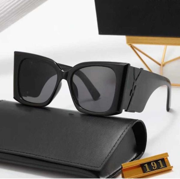 2023 Новые солнцезащитные очки YLSL Designer Box M119/F Glasses Metal Y Дизайнерские дизайнерские мужские и женские солнцезащитные очки высокого качества УФ -защиты