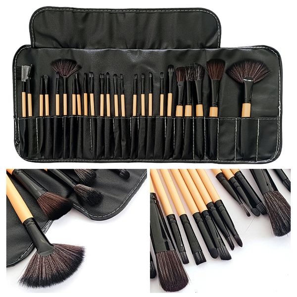 Outils de maquillage Sac cadeau 24 pièces Ensemble de pinceaux de maquillage Poudre cosmétique professionnelle fard à paupières poudre fard à joues Kit kabuki Pinceaux Outil de maquillage Maquiagem 230506