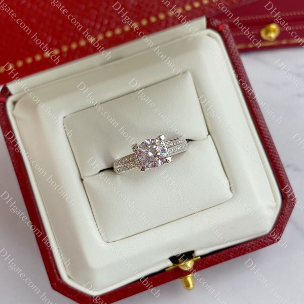 Frauen Sterling Silber Ring Designer Diamant Ringe Luxus Verlobungsringe Mode Dame Schmuck Jubiläumsgeschenk mit Box