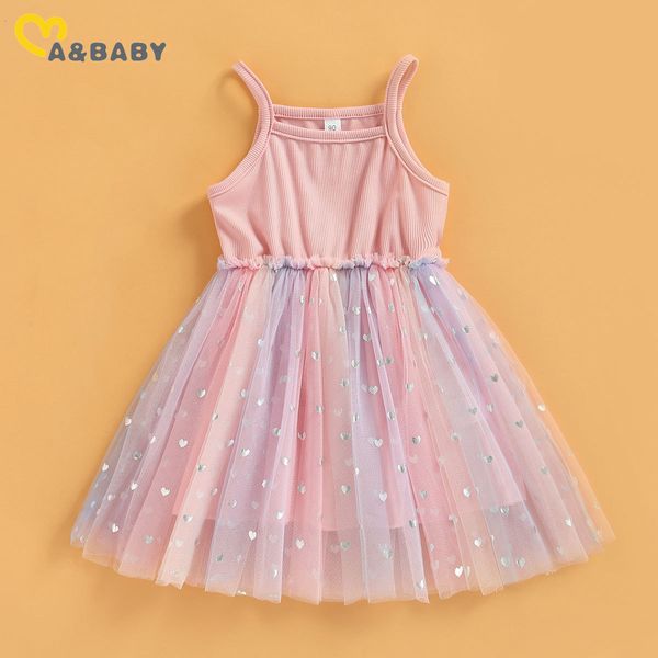 Abiti da bambina ma baby 27Y Toddler Kid Dress Paillettes Tulle Party Wedding Abiti da compleanno per ragazza Abbigliamento estivo Costumi per bambini 230506