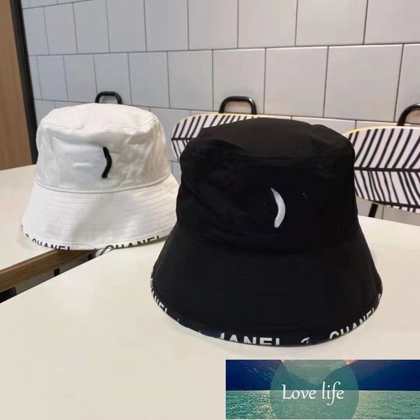 Spring Letters Fisherman Hats Celebrity Same Style Embroidered Hat New All-Matching Japanese and Korean Sun Protection Cover Bucket Hats Couple