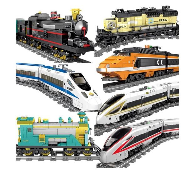 Trein de brinquedo por atacado Toys universais da Harmony Trem Small Train Track Toys Boys 'High Speed ​​Rail Toys Infantil Presentes de Natal