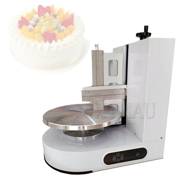 Halbautomatische Butterstreichmaschine für runde Kuchen, Hochzeitstorte, Creme, Dekorieren, Glätten, Zuckerguss, Vereisung, Beschichtungsverteiler