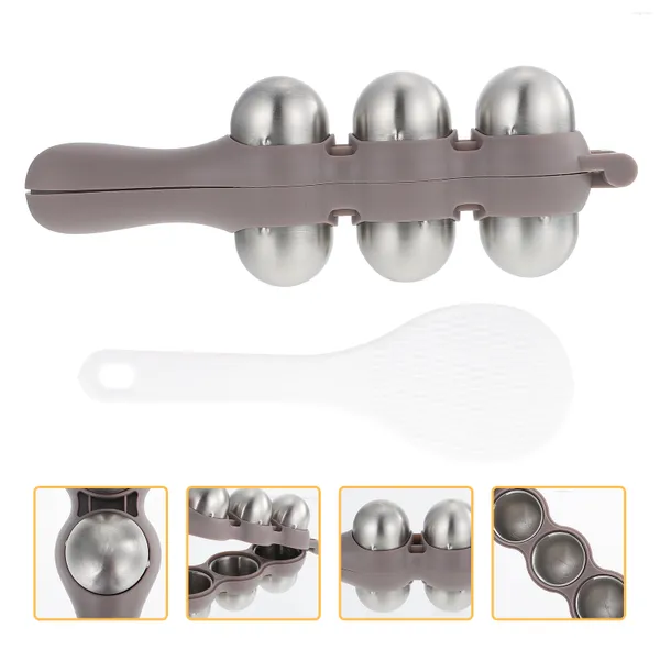 Geschirr-Sets Reis Baller Shaker Egg Sushi Molder Mini Scoop Baby Moulds Silikon Babydoll Zubehör Set