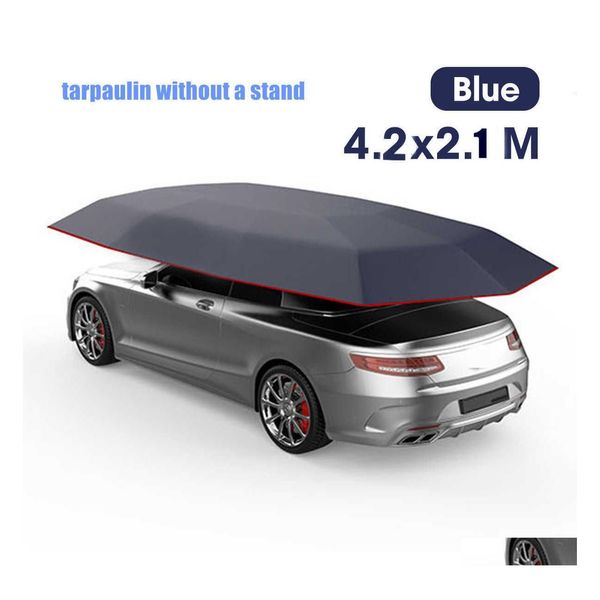 Parasole per auto Insated Hood Canopy Impermeabile Uvproof Outdoor Veicolo Posto auto coperto Telone senza supporto Drop Delivery Cellulari Motorcy Dh2Ws