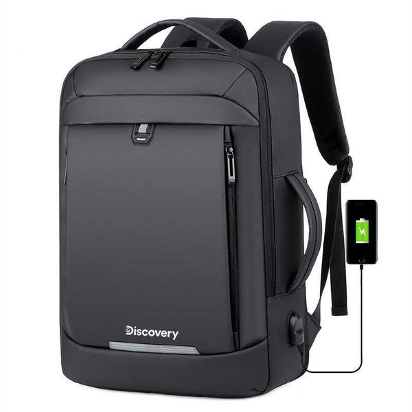 Rucksäcke DISCOVERBAG 40L Erweiterbarer Laptop-Rucksack mit großem Fassungsvermögen Schultasche mit USB-Ladefunktion Wasserdichte multifunktionale Schweizer Reisetasche P230508