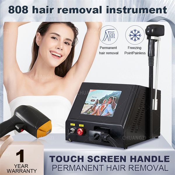 Máquina a laser 2000W 755 808 1064nm Diodo a laser Remoção de cabelo da sobrancelha q Remoção de tatuagem de YAG YAG