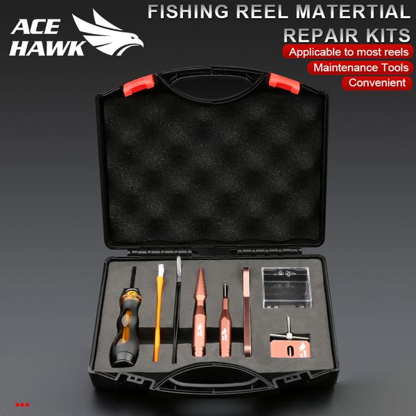 Angelzubehör Ace Hawk DIY Baitcasting Reel Matertial Repair Kits Combo Maintenance Tools Spool Demontage Device Pin 230508