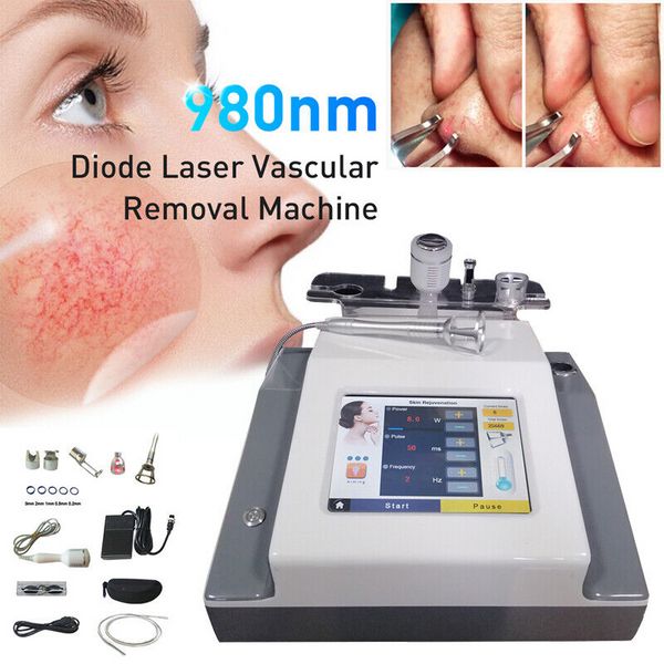 Macchina multifunzionale di bellezza 4 in 1 macchina di rimozione vascolare del laser a diodi di rimozione della vena del ragno 980nm