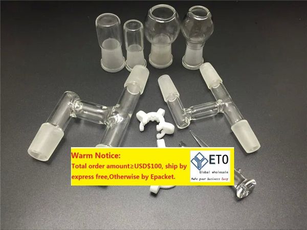 neuester 18mm14mm Oil Reclaimer Glasadapter für Glasbongs Wasserpfeife Kommt mit Glaskopf und Keck-Clip versandkostenfrei