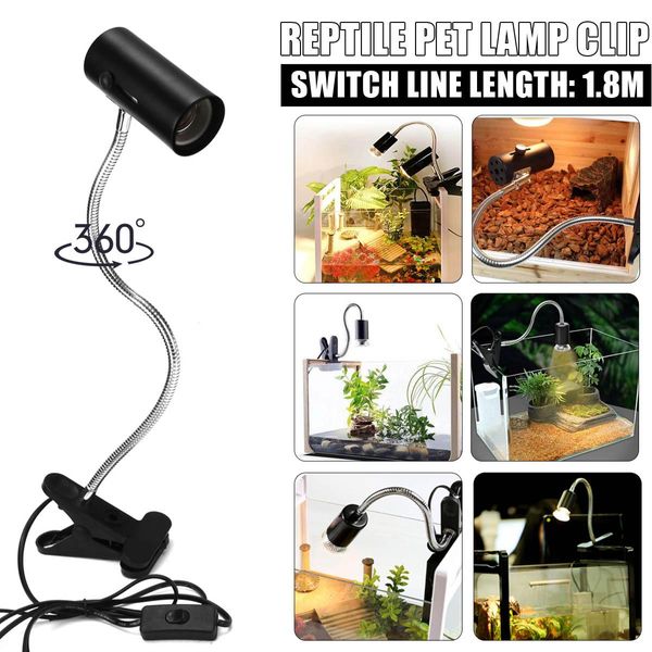 Garten 60 W UVB UVA Haustier Reptilienlampe Clipon Glühbirne Lampenfassung Schildkröte Sonnen UV-Heizlampe Kit Schildkröten Licht Eidechsen Beleuchtung 1,8 m