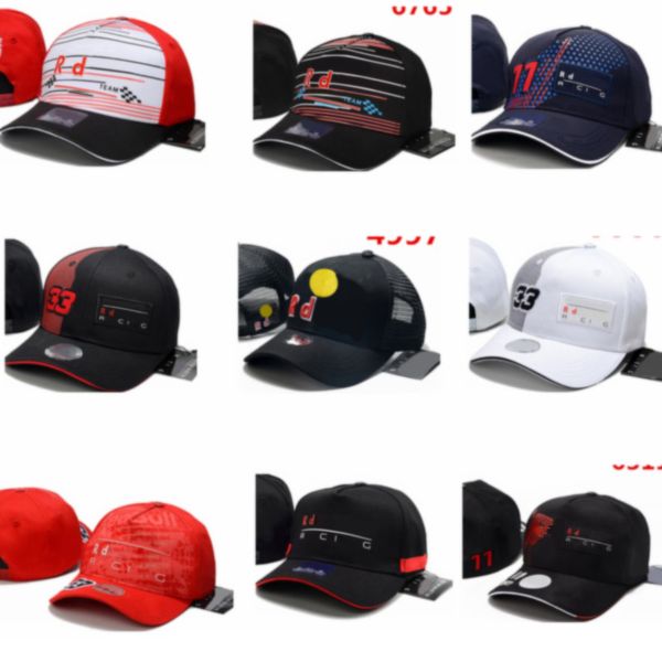 Yarış Şapkaları Formula 1 Takımı Düz Kenarlı Şapka Tasarımcısı Casquette Caps İşlemeli Araba Erkekler Ve Kadınlar Şapka Ürünleri