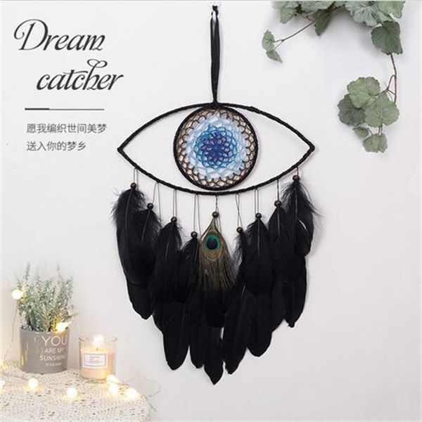 Yatak Odası için Kötü Göz Rüyası Catcher Işıklar Duvar Asma Rüya Catchers Cadı Koyu Dekor Gotik Duvar Dreamcatchers Craft Hediye GC2102