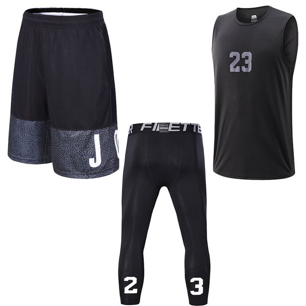 Running Sets Sports Basketball Shorts disparando camisa sem mangas para homens treino de ginástica 34 LEGNES DE COMPRESSÃO COMPRESSÃO RUND RUNDATE ATIVO ARITO 230508