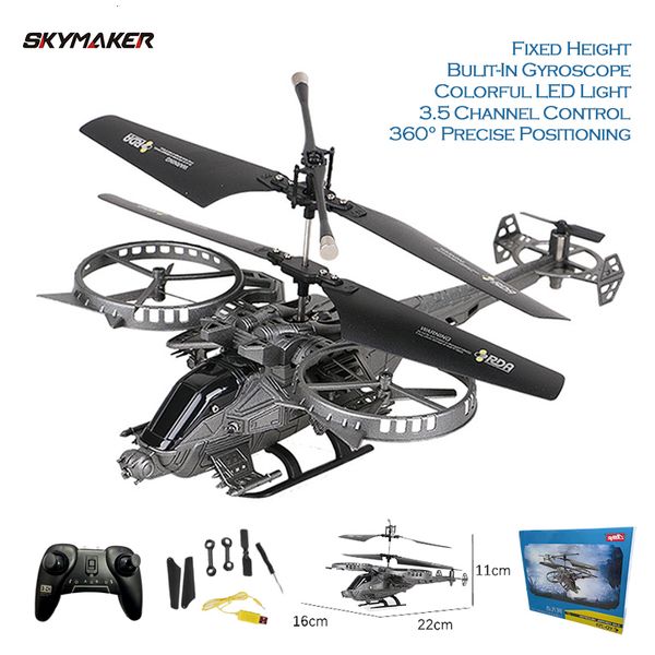 Aeronaves ElectricRC chegou a YD713 RC Helicóptero 3.5CH 2.4G Altura fixa Precisão Descendência de giroscópio Resistência RC Drone Toy Toy Infilante Presente 230506