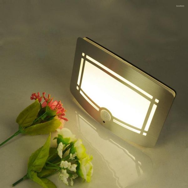 Настенная лампа удобная энергосберегающая ночная автоматическая включение/выключение датчика светодиодного движения светодиодного прикроватного освещения