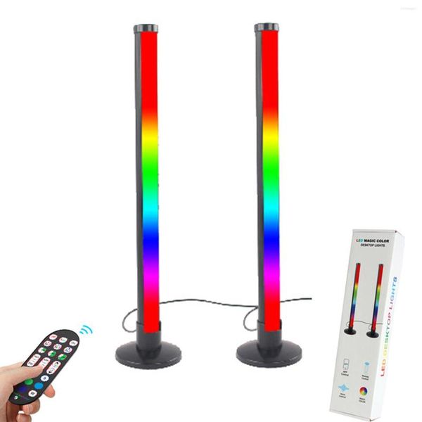 Masa lambaları Akıllı LED ışık çubukları uzaktan kumanda rgb bar müzik senkronizasyonu için oyun kurulumu eğlence pc tv oda dekor ortam