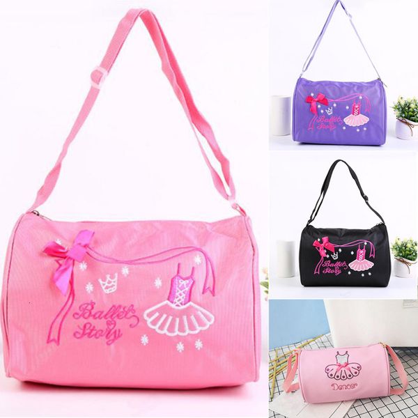 Bolsas crianças dançam bolsas de ombro único para mulheres garoto presente de dança latina bolas de balé bolsa de mensagens de crossbody