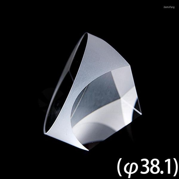 Pirâmide de vidro óptico prisma k9 38.1x28.5mm Física espectro de luz refrator
