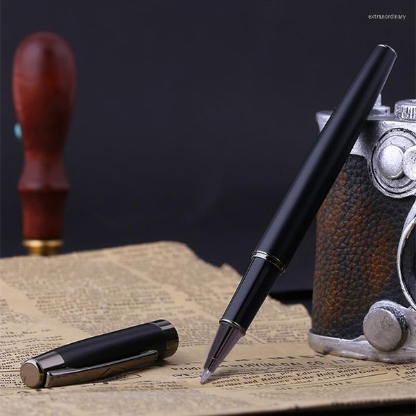 Picasso 920 penna a sfera roller nero opaco vintage pimio metallo finanziario per ufficio casa scrittura senza confezione regalo