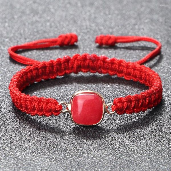 Ссылка браслетов красные халцедонии подвесные браслеты для женщин счастливая струна