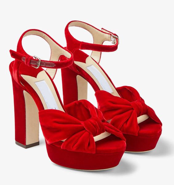 Famoso marchio Heloise Sandali con plateau da donna Scarpe con cinturino in punta 2023S / S Tacchi alti Abito da sera Lady Gladiatore Sandali Pompe scontate EU35-43