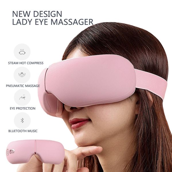 Augenmassagegerät 4D Smart Airbag Vibration Care Instrument Compress Bluetooth Fatigue Massage Glasses Electric 230509