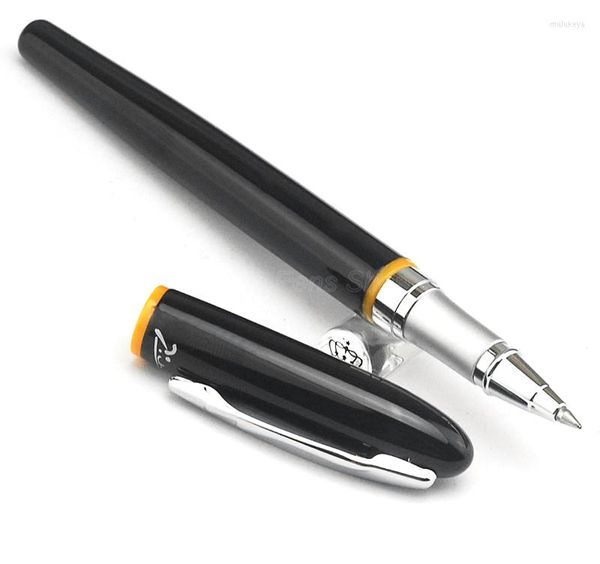 Picasso 907 Classic Montmartre Pimio Metal Black Roller Ball Pen с желтым кольцом оригинальная коробка Fit Офис школьный дом