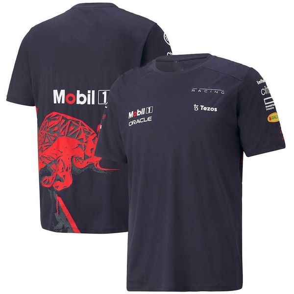 2023 Moda F1 Maglietta da uomo Formula One Team Estate Rosso Oracle Racing Stampa casual Manica corta/tori Sport da donna Traspirante Grande 100-6