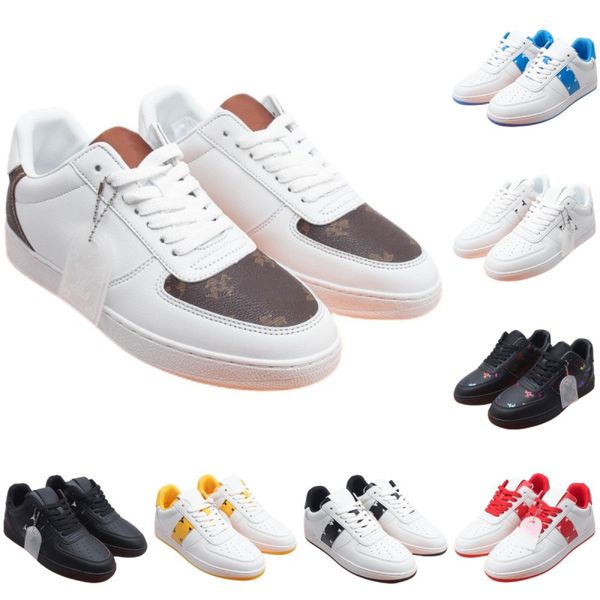 Sandali scarpe casual basse scarpe firmate di marca di lusso scarpe da uomo con stampa di lettere scarpe con plateau in vera pelle nuove scarpe da skate moda sneakers stringate scarpe antiscivolo